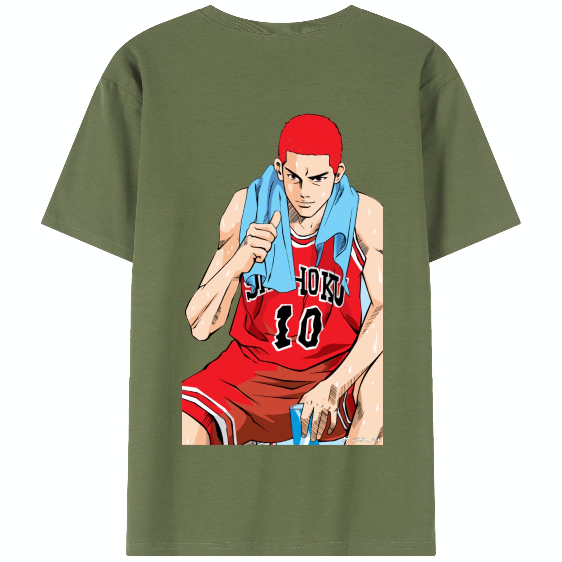 SLAM DUNK／スラムダンク 綿100％半袖Tシャツ（背面プリント）